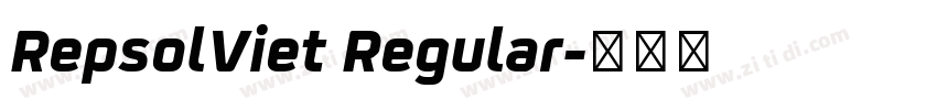 RepsolViet Regular字体转换 RepsolViet Regular字体转换